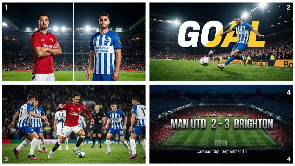 Manchester United F.C. vs Brighton & Hove Albion F.C. Lineups