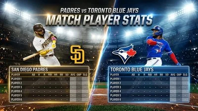 Padres vs Toronto Blue Jays Match Player Stats