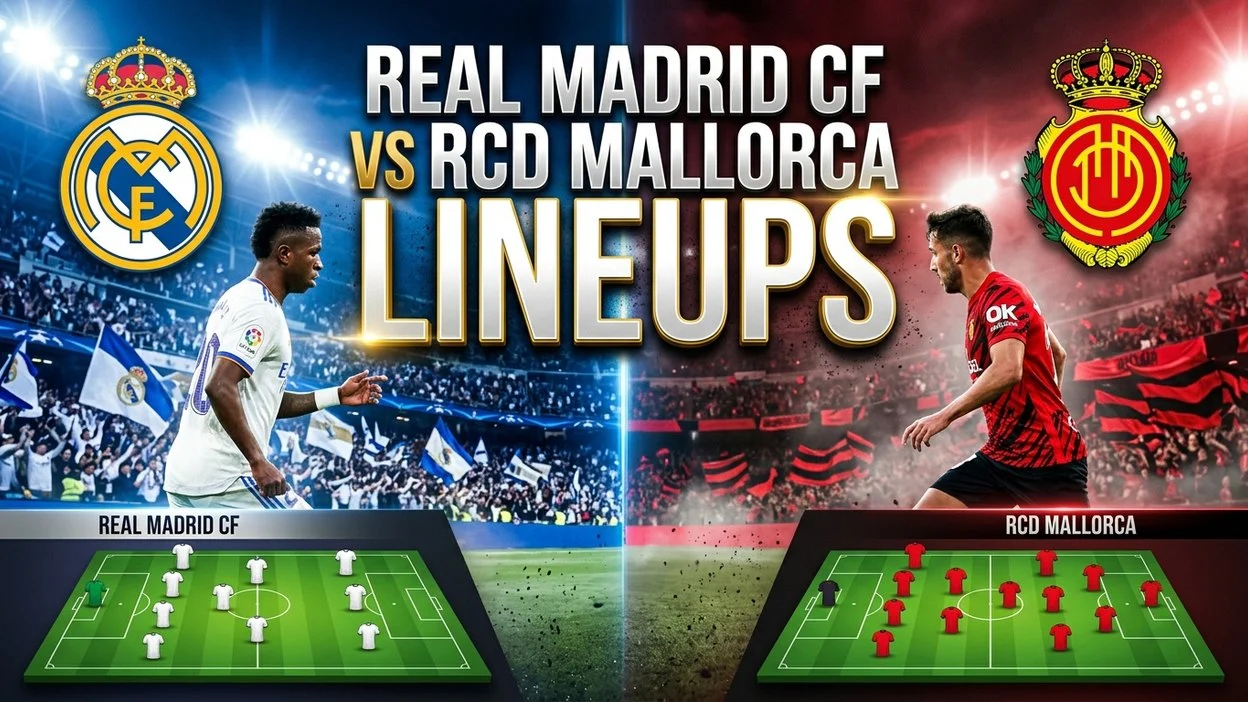 Real Madrid CF vs RCD Mallorca Lineups