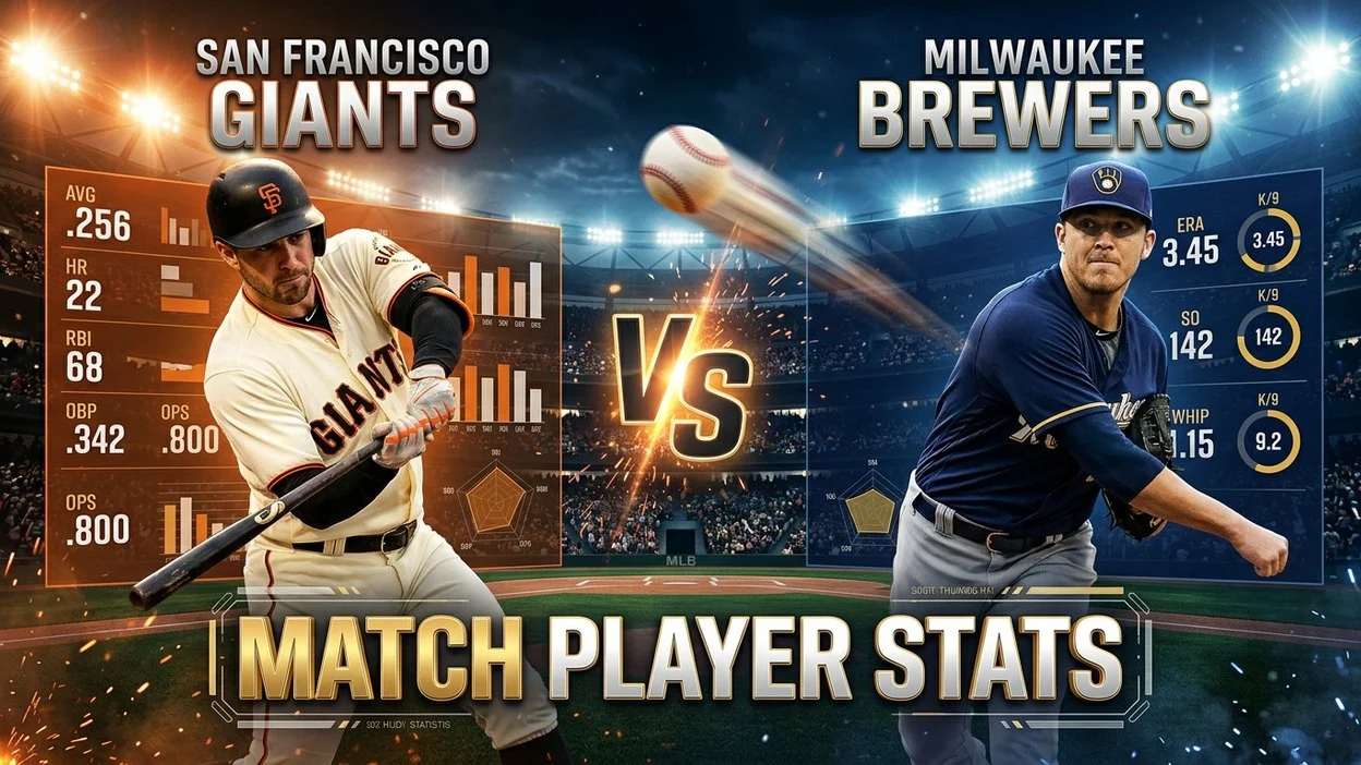 San Francisco Giants vs Milwaukee Brewers Match Player Stats