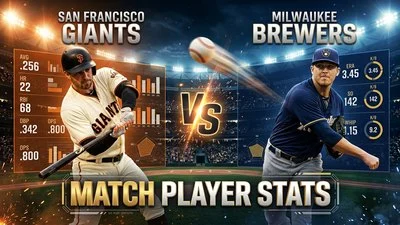 San Francisco Giants vs Milwaukee Brewers Match Player Stats