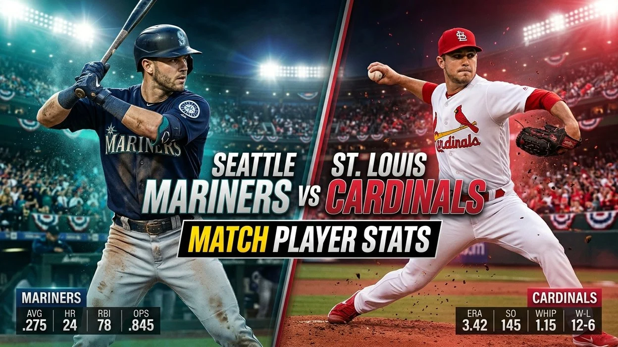 Seattle Mariners vs St. Louis Cardinals Match Player Stats