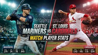 Seattle Mariners vs St. Louis Cardinals Match Player Stats