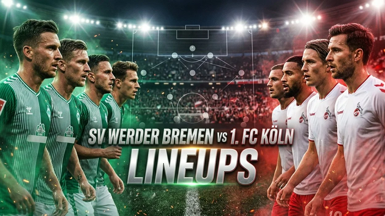 SV Werder Bremen vs 1. FC Köln Lineups