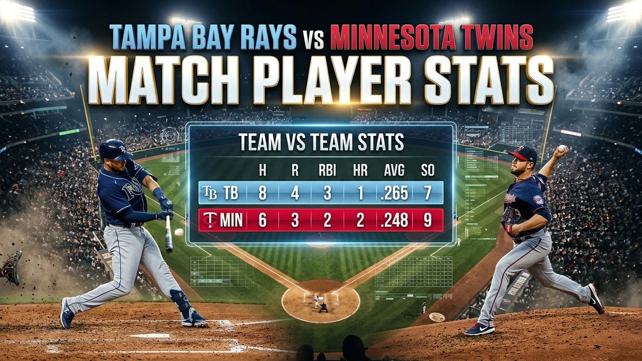 Tampa Bay Rays vs Minnesota Twins Match Player Stats