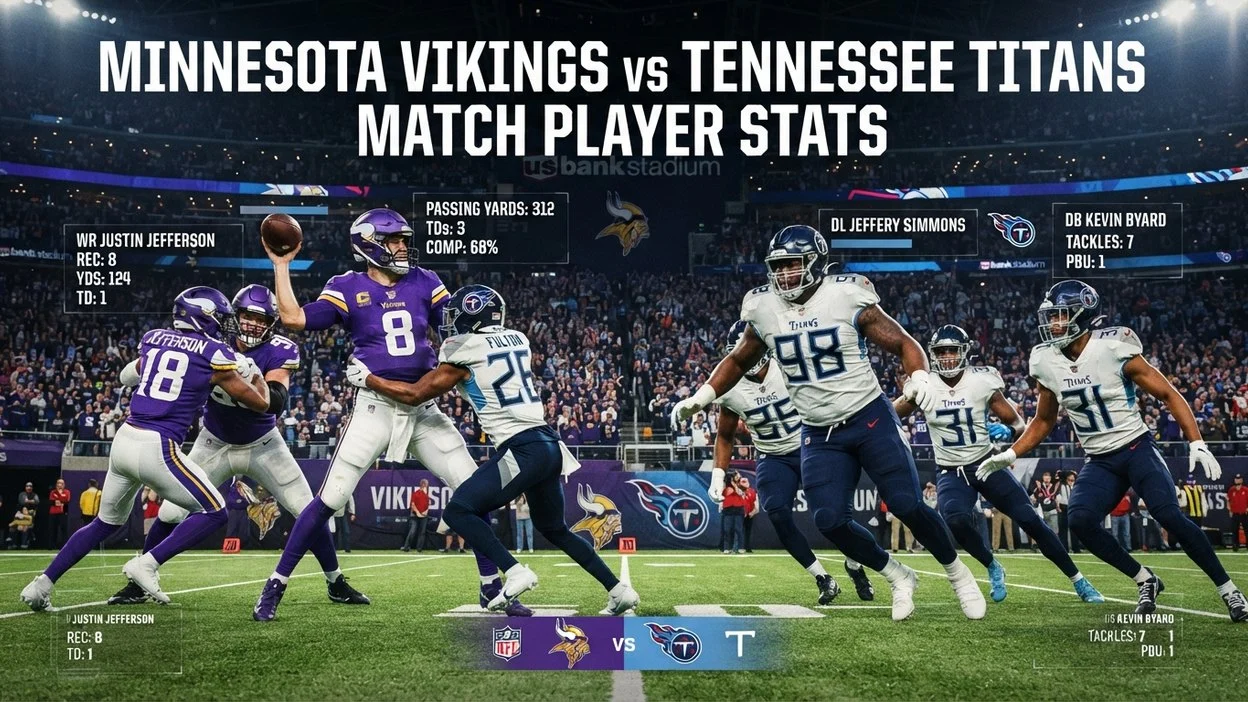 Vikings vs Titans Player Stats
