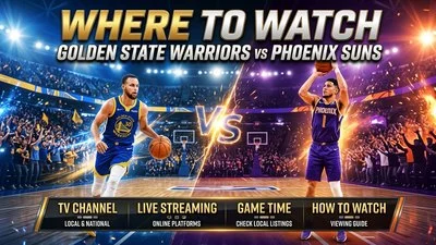 Where to Watch Golden State Warriors vs Phoenix Suns: Live Stream and TV Channels